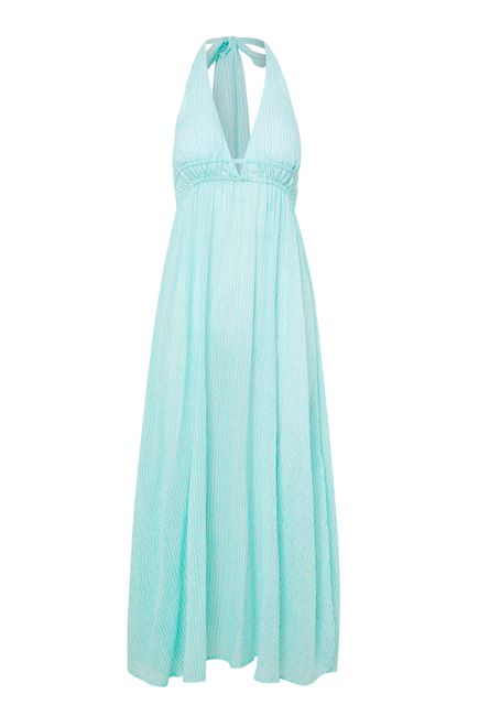 فستان سيفن مايل بيتش طويل بحمالة حول الرقبة